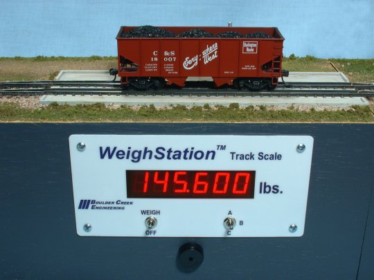 Weighing coal hopper